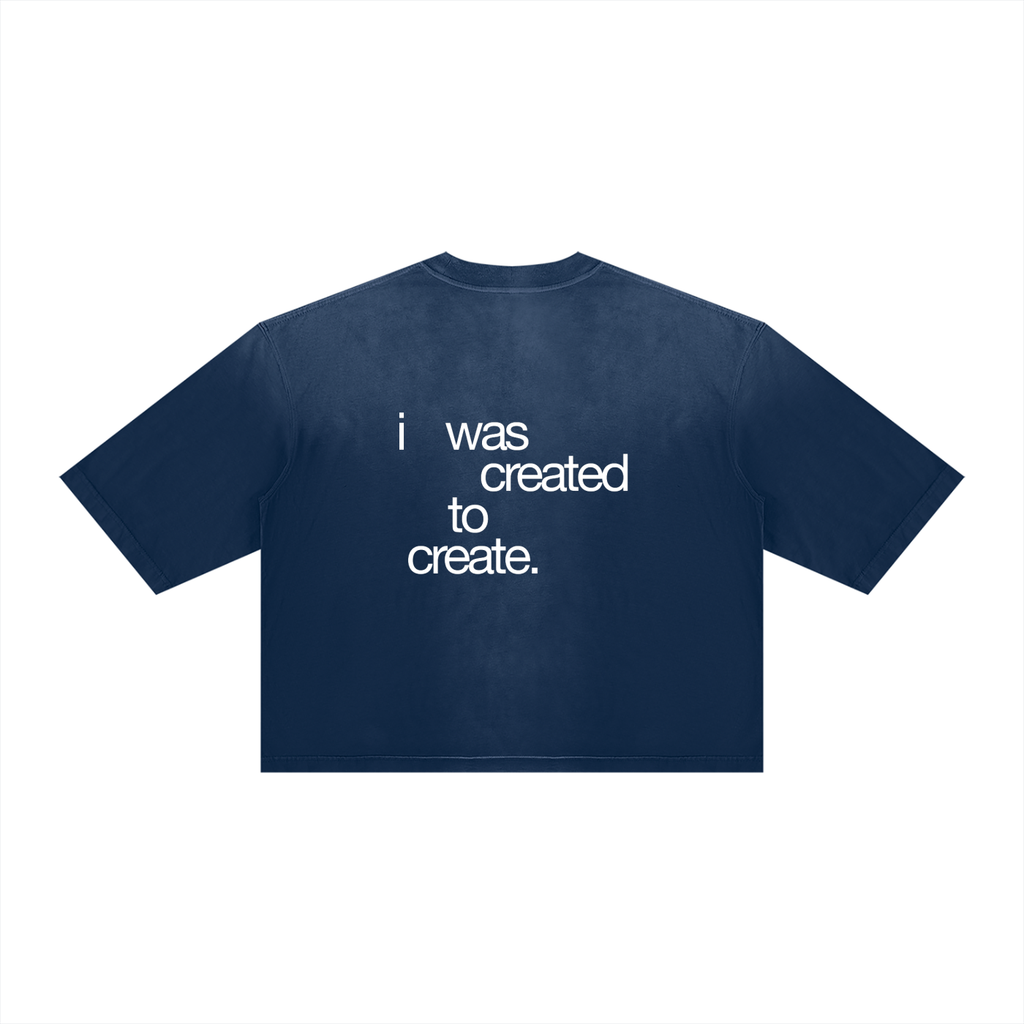 Unisex Vintage Wash Sunfade Boxy T-Shirt
